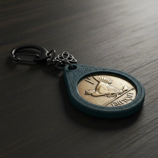 Irish Lucky Penny Keyring Aureal Aromatics