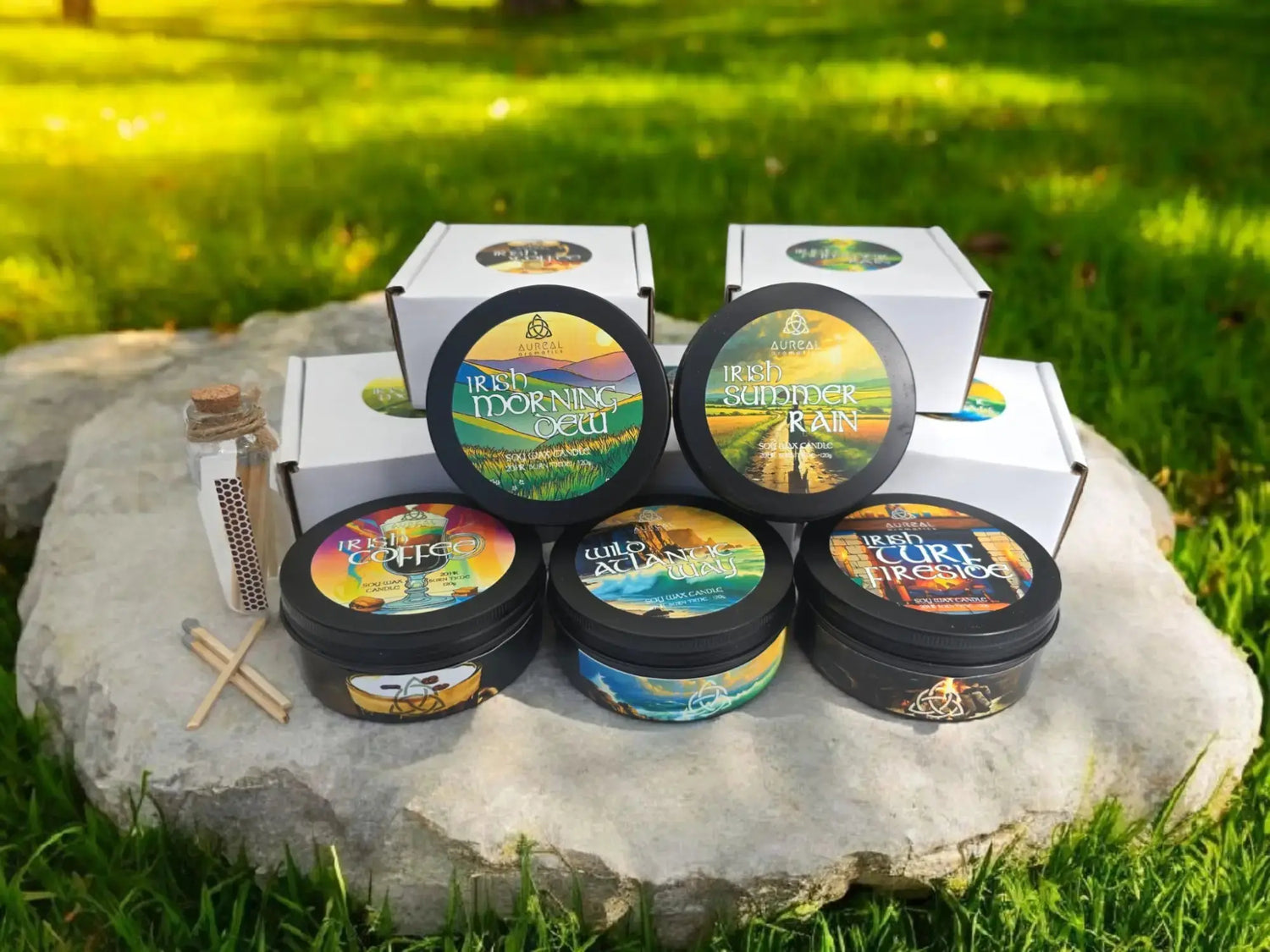 Irish candle set