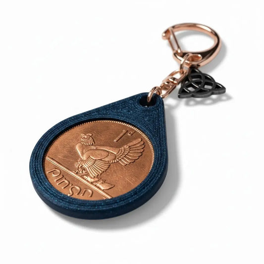 Irish Lucky Penny Keyring Aureal Aromatics