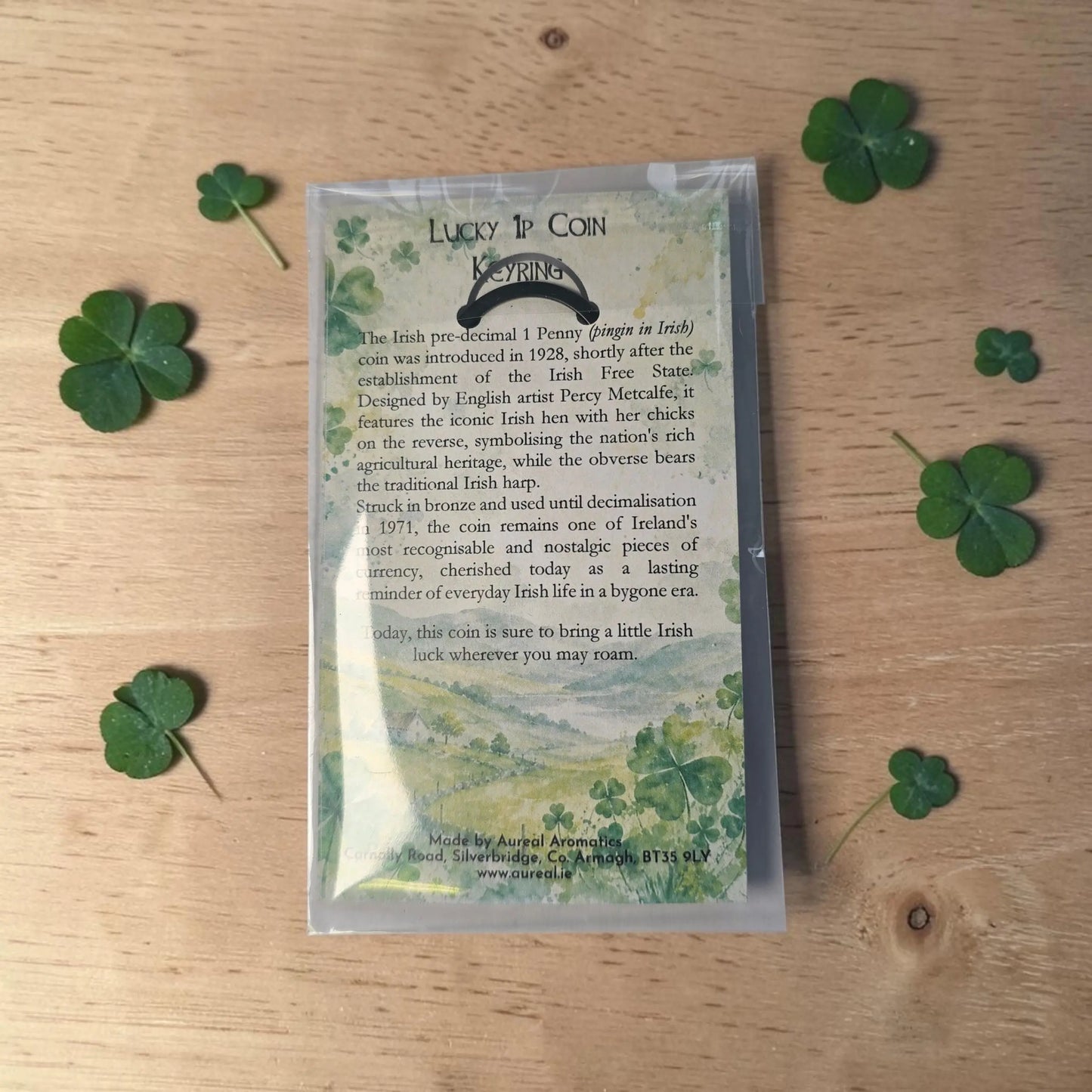 Irish Lucky Penny Keyring